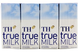 Thùng 48 hộp sữa tươi tiệt trùng TH True Milk Có đường hộp 180ml