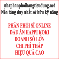 nhà phân phối dầu ăn happi koki