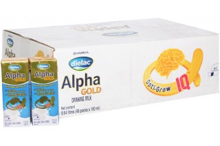 sữa bột pha sẵn dielac alpha gold 180ml
