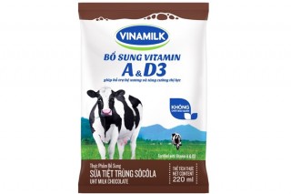 Thùng 48 Bịch Sữa tiệt trùng Vinamilk hương Socola bịch 220ml