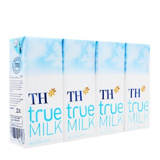 Thùng 48 hộp Sữa tươi tiệt trùng TH True Milk Nguyên chất hộp 180ml